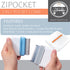 Pet Life ® 'Zipocket' 2-in-1 Underake and Stainless Steel Travel Grooming Pet Comb