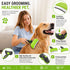 Pet Life ® 2-Piece Premium Deshedder and Dual-Sided Slicker and Bristle Brush Cat and Dog Grooming Set - Green