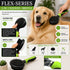 Pet Life ® 2-Piece Premium Deshedder and Dual-Sided Slicker and Bristle Brush Cat and Dog Grooming Set - Green