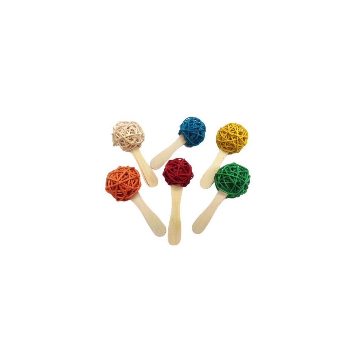 A&E Cage Company Java Popsicle Parrot Braided Bird Toy - 6 Pack