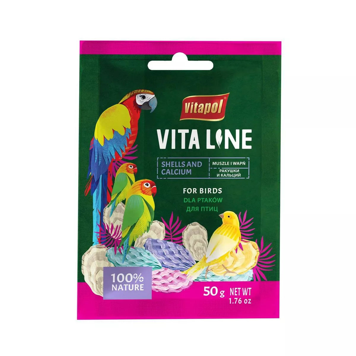 A&E Cage Company Vitapol Shells and Limestone Calcium Bird Supplement - 50 Grams