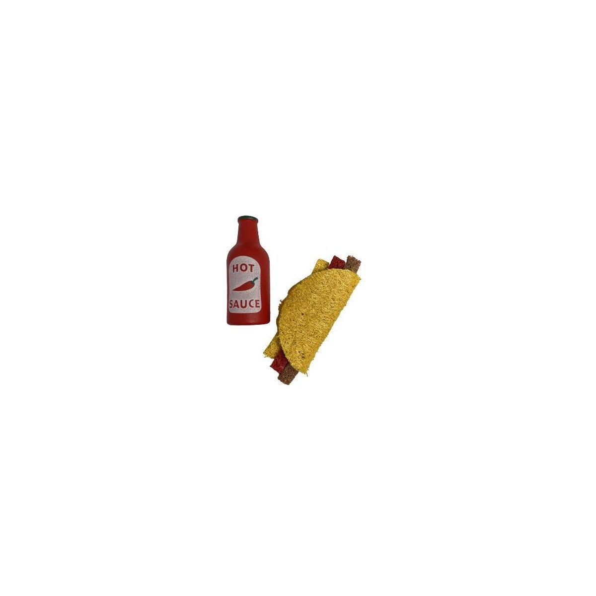 A&E Cage Company Nibbles Spicy Taco Small Animal Toy