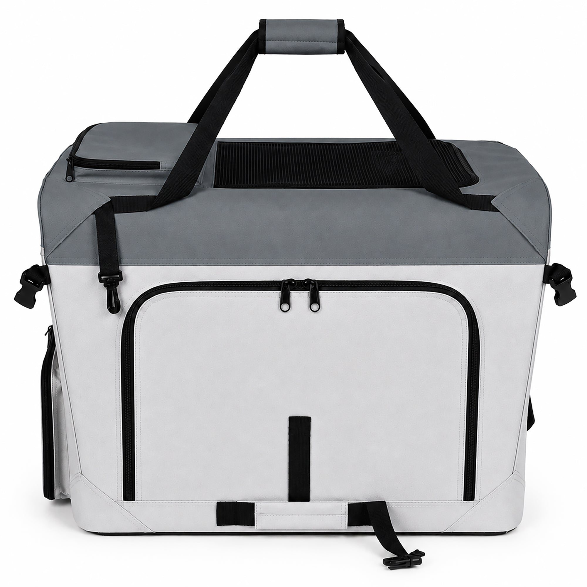 Pet Life ® Tailgate-Den Collapsible Travel Pet Crate with Dual Bowls and Storage