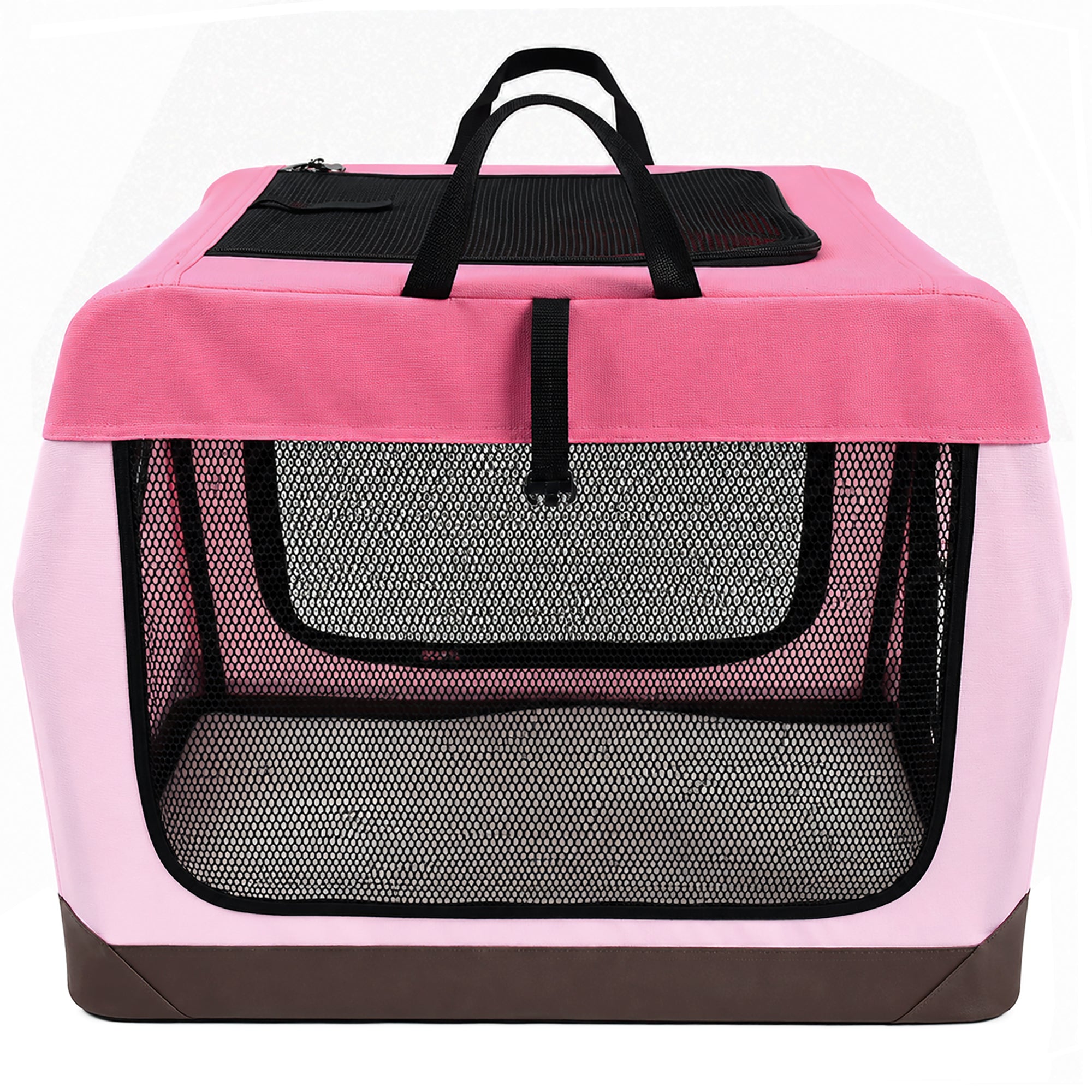 Pet Life ® OpenView Premium Ventilated Collapsible Soft-Sided Travel Pet Crate