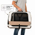 Pet Life ® OpenView Premium Ventilated Collapsible Soft-Sided Travel Pet Crate
