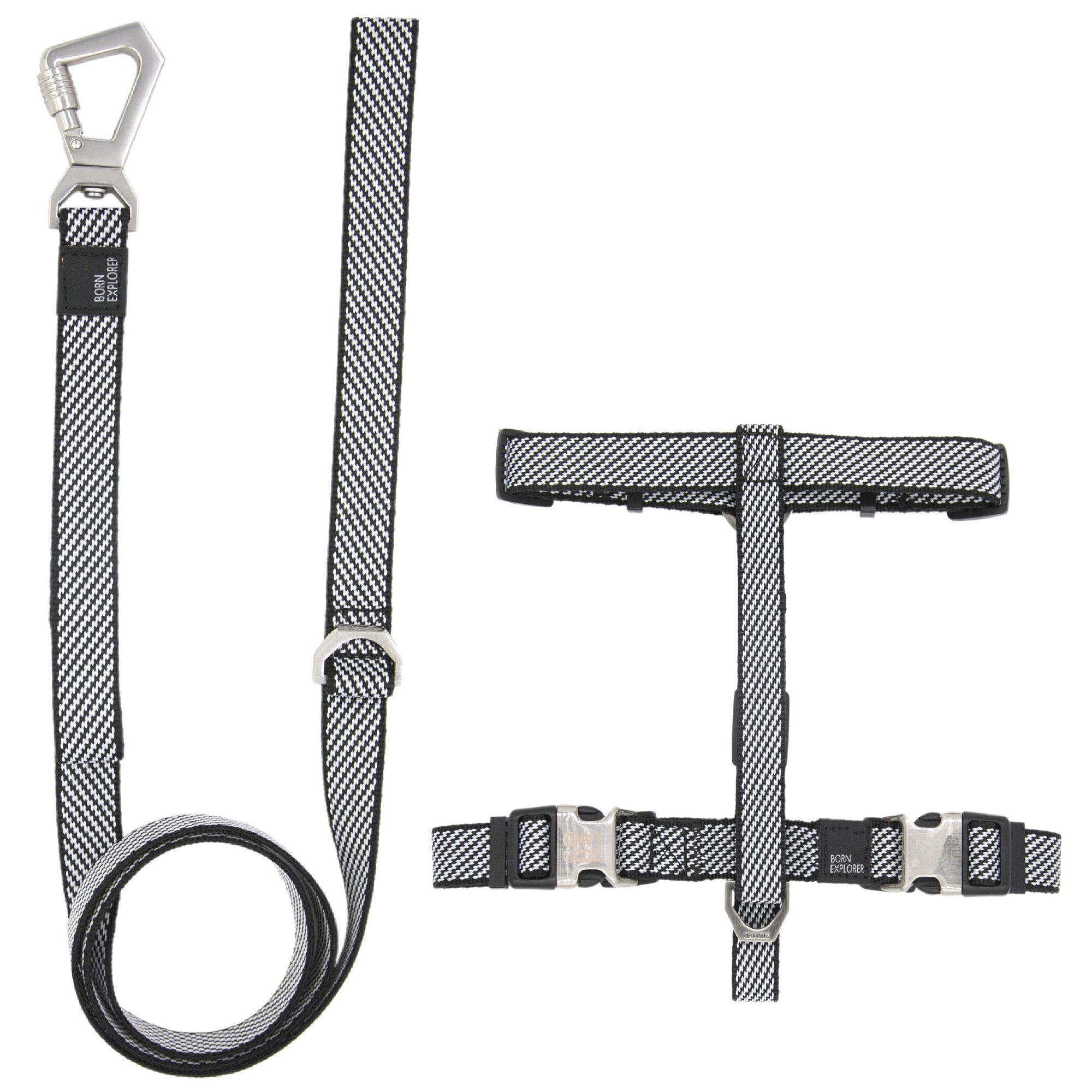 Pet Life ® 'Escapade' Outdoor Series 2-in-1 Convertible Dog Leash and Harness Gray Small