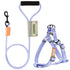 Touchdog ® 'Macaron' 2-in-1 Durable Nylon Dog Harness and Leash Purple Small