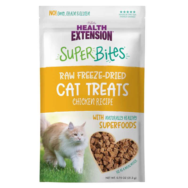 Health Extension Super Bites Chicken Freeze-Dried Raw Cat Treats - .75 Oz