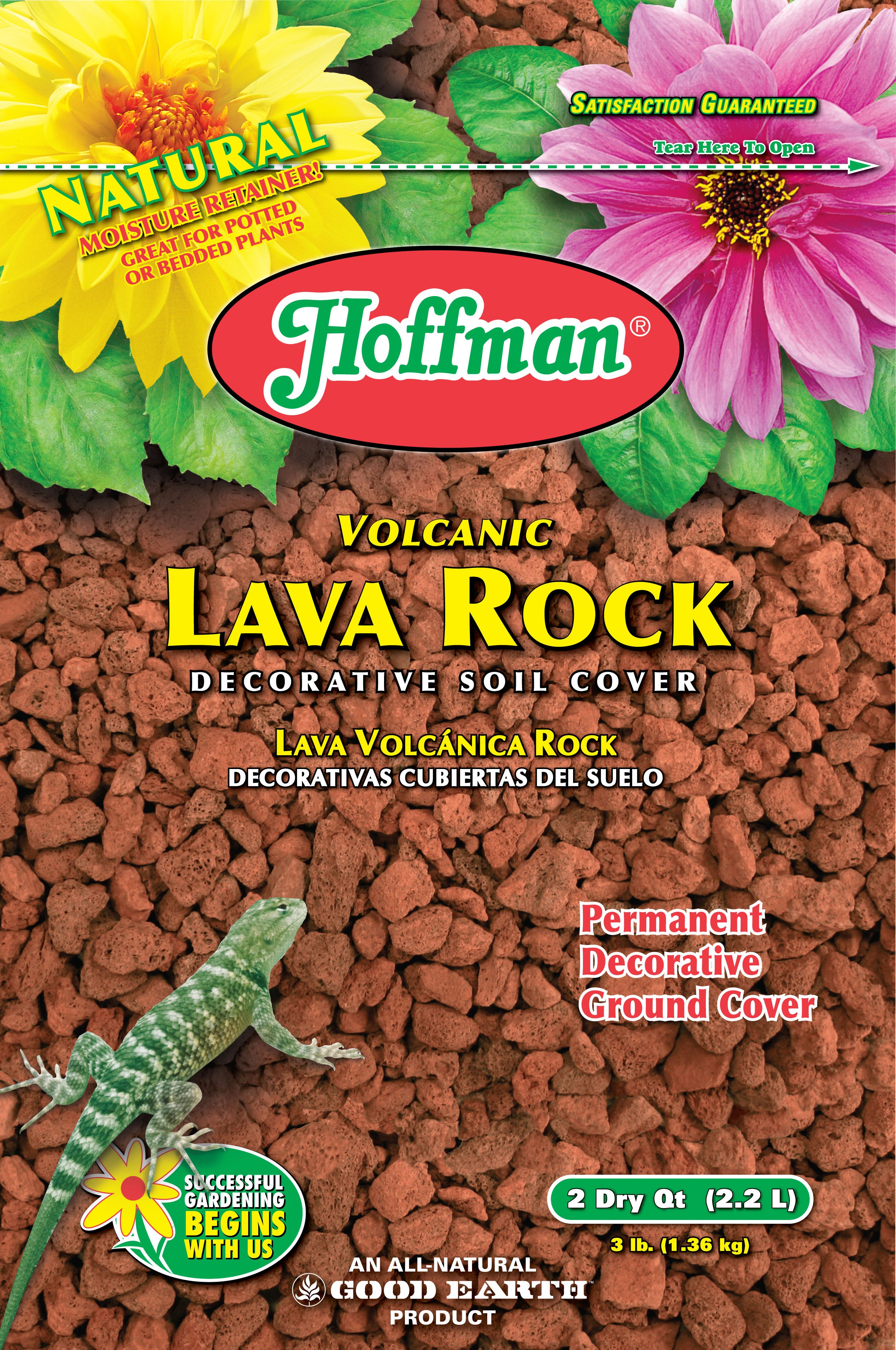 HOFFMAN VOLCANIC LAVA ROCK DECORATIVE SOIL COVER - 2 QT