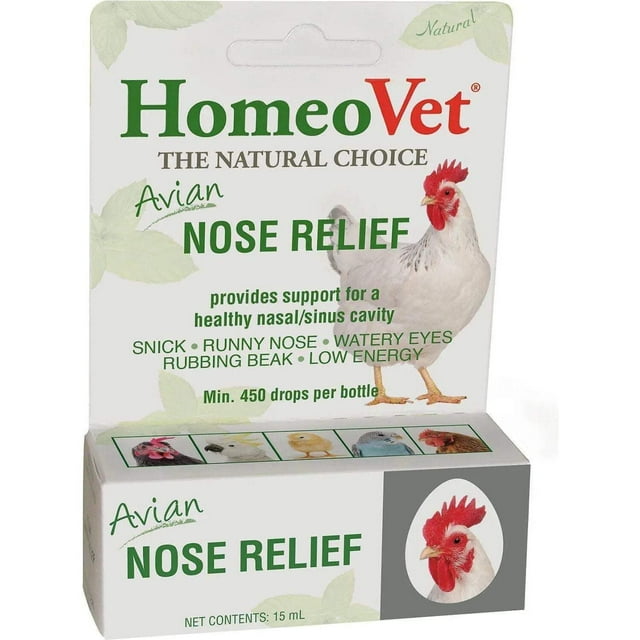 HomeoPet HomeoVet Avian Nose Relief Liquid Drop Poultry and Bird Supplements - 15ML Default Title