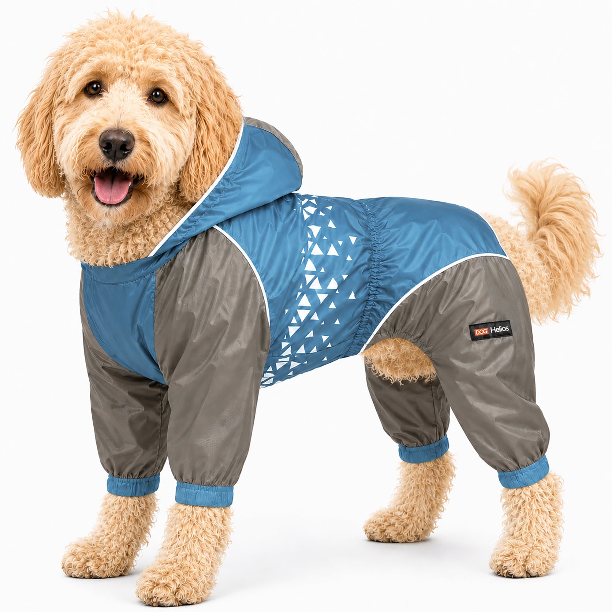 Dog Helios 'Vortex' Full Bodied Waterproof Windbreaker Dog Jacket X-Small Blue