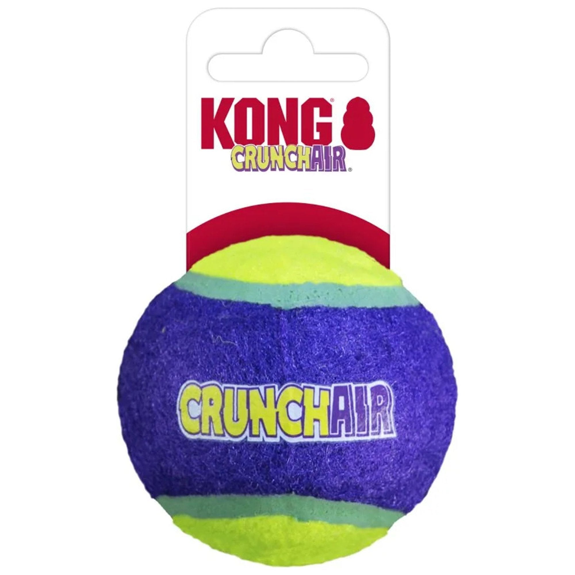 Kong CrunchAir Crunchy-Sound Making Fetch Tennis Ball Dog Toy - Small - 3 Pack