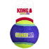 Kong CrunchAir Crunchy-Sound Making Fetch Tennis Ball Dog Toy - Small - 3 Pack