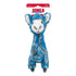 Kong Low Stuff Stripes Llama Low-Stuffing Squeak and Plush Dog Toy - Medium