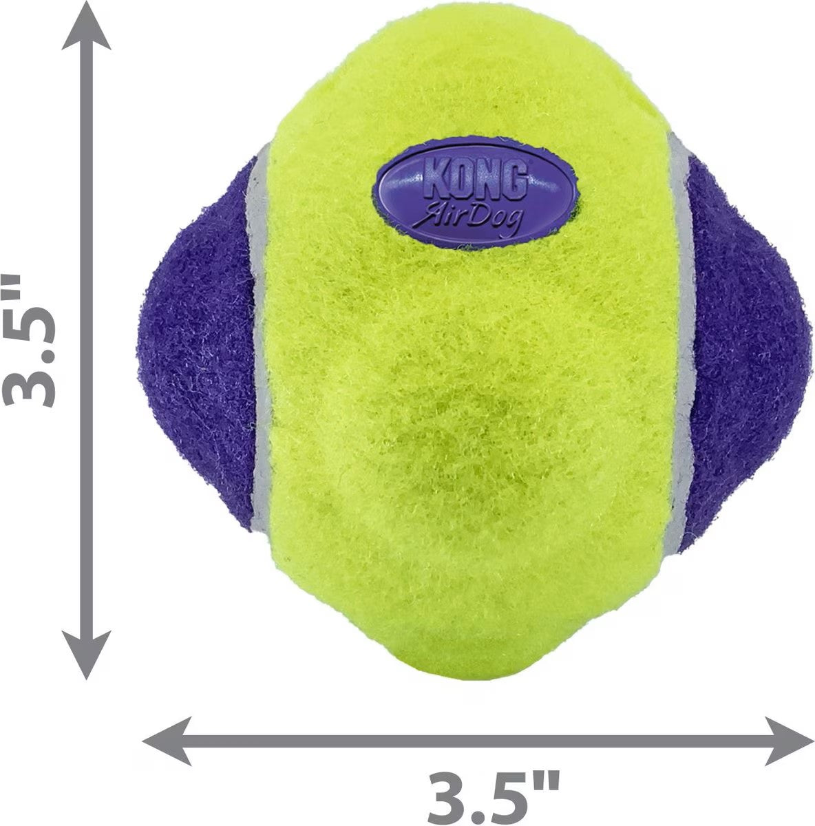 Kong AirDog Squeaky Knobby Ball Felt Fetch Dog Toy - Medium  