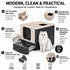Pet Life ® “SlideAway” Premium Foldable and Travel Pull-Out Cat Litter Box