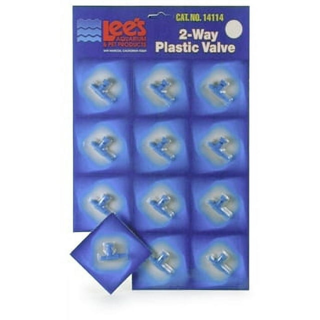 Lee's Aquarium 2-Way Plastic Aquarium Valve Air-Pump Controller - 12 Piece