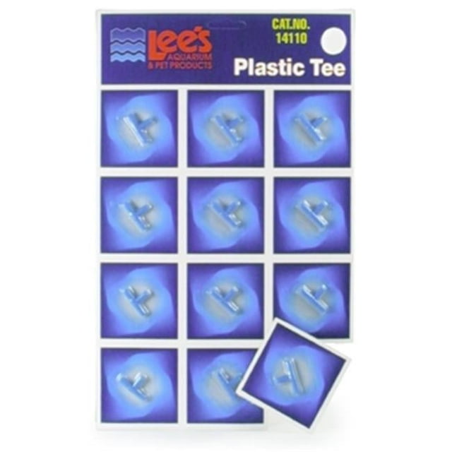 Lee's Plastic Tee's Non-Corrosive for Aquarium Tubing - 12 Piece