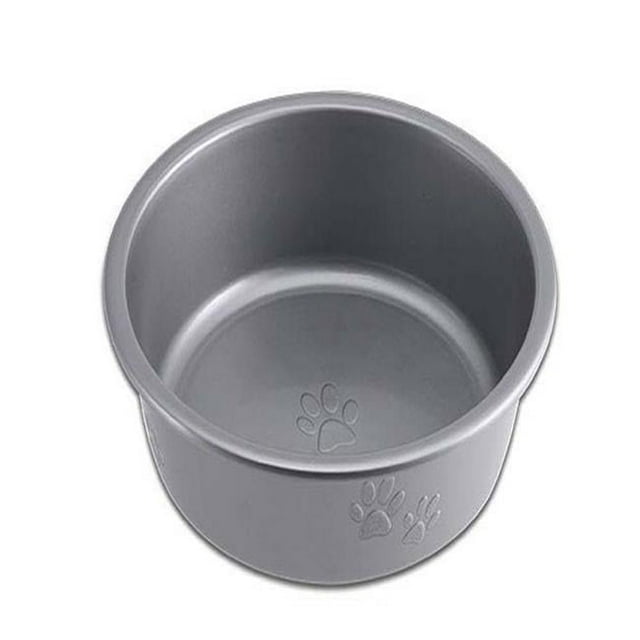 Loving Pets Dolce Luminoso Non-Slip Plastic Cat and Dog Bowl Silver Small