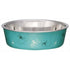 Loving Pets Bella Stainless Steel Cat and Dog Bowl Turquiose Medium
