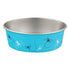 Loving Pets Bella Stainless Steel Cat and Dog Bowl Turquiose Small