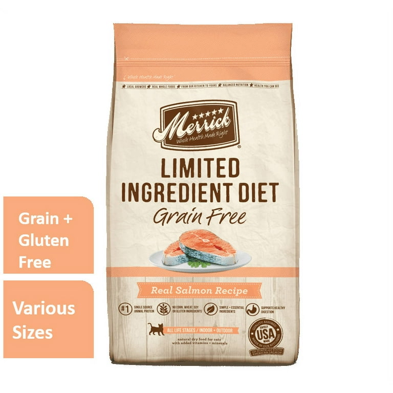 Merrick Limited Ingredient Diet Limited Ingredient Diet Real Salmon Dry Cat Food - 12 lb Bag