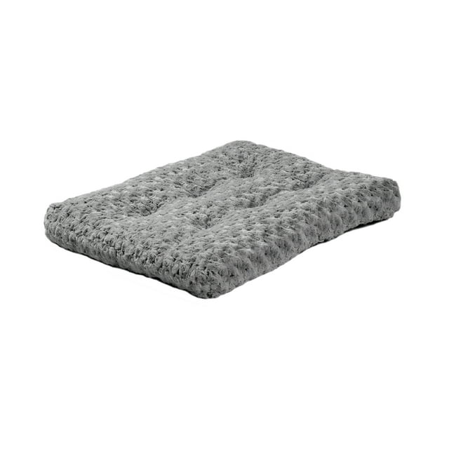 Midwest Homes Quite Time Ombre Swirl Rectangular Raised Dog Bed or Crate Mat - Charcoal Gray - L:24 X W:18 Inch