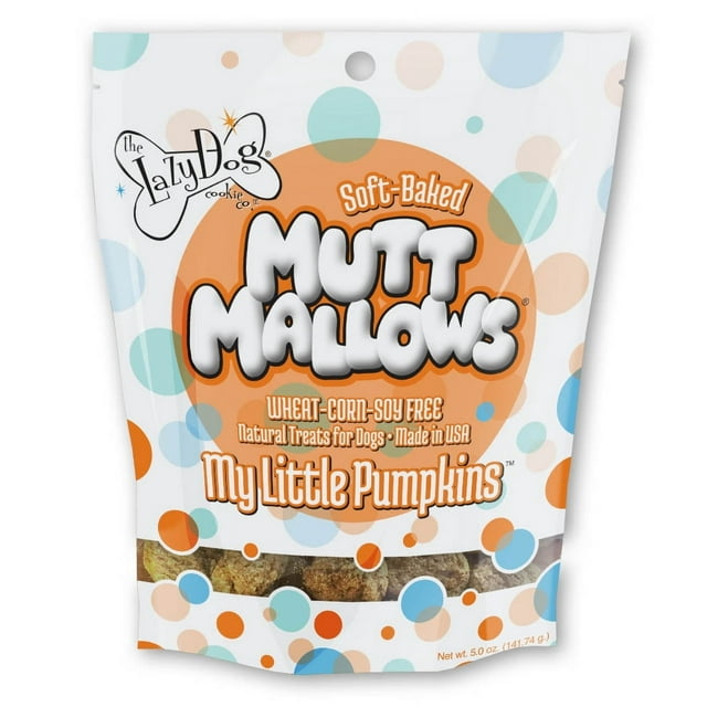 Lazy Dog Mutt Mallows My Little Pumpkins Baked Soft and Chewy Dog Treats - 5 Oz