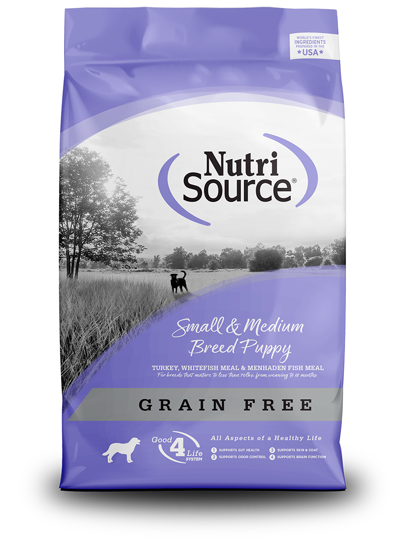 Nutrisource Grain Free Small/Med Breed Puppy Dry Dog Food - 15 lb Bag