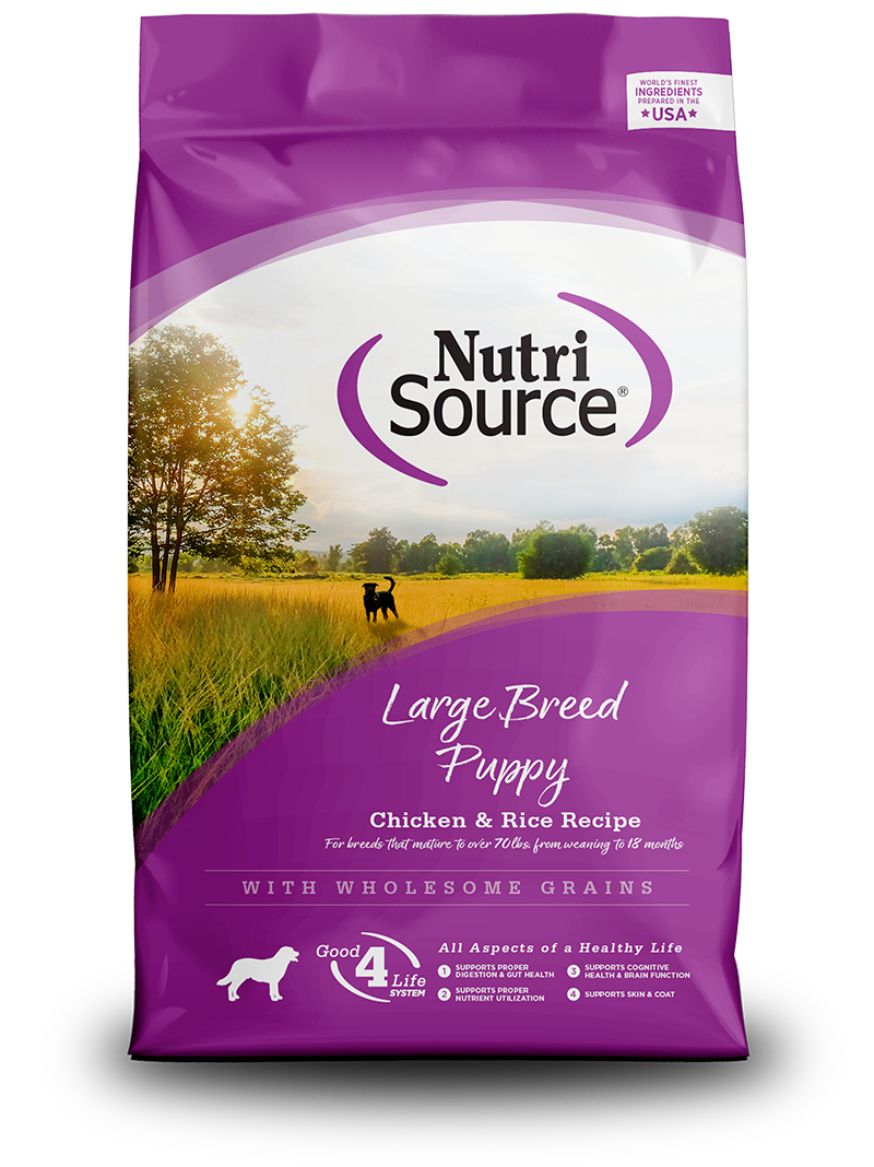 Nutrisource Chicken and Rice Large-Breed Puppy Dry Dog Food - 40 Lbs  