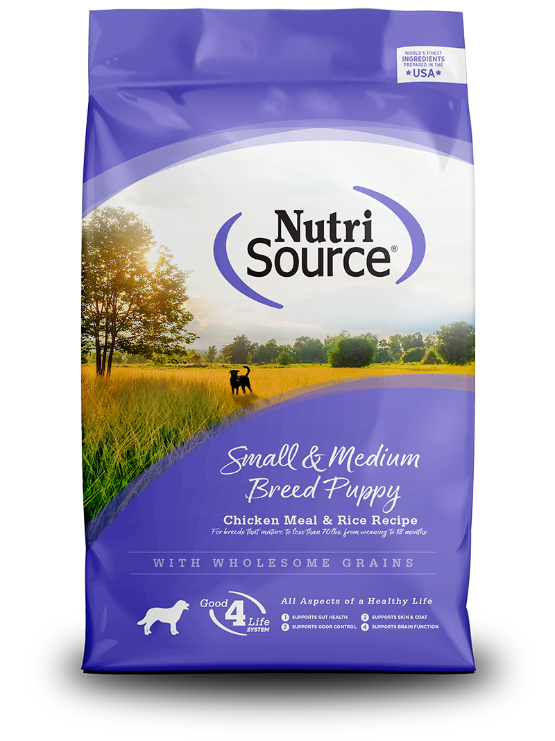 Nutrisource Chicken and Rice Small and Medium-Breed Puppy Dry Dog Food - 40 Lbs  