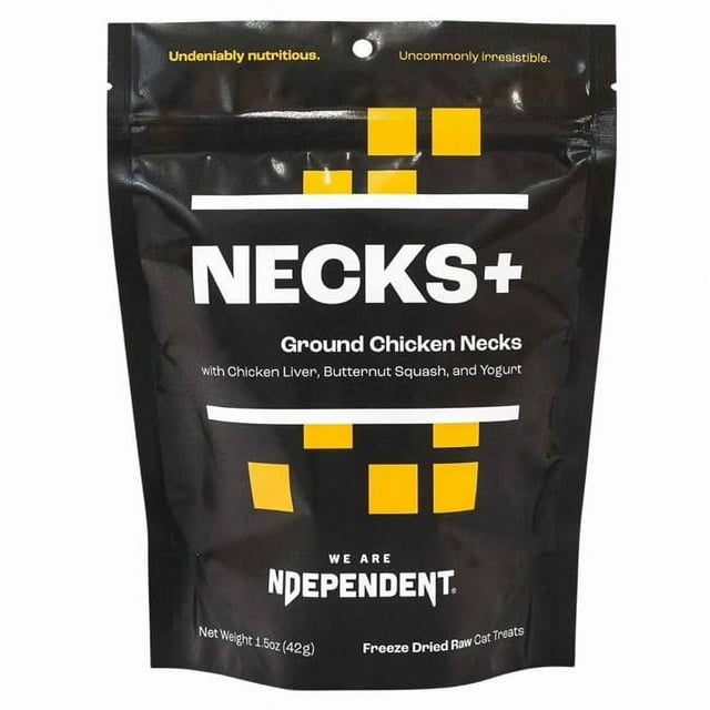 We Are Ndependent Ground Chicken Necks+ Freeze-Dried Cat Treats - 1.5 Oz