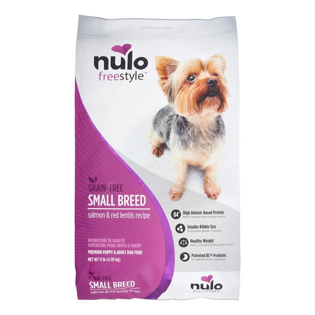 Nulo Freestyle Grain-Free Salmon and Red Lentils Small-Breed Puppy and Adult Dry Dog Food - 11 Lbs Default Title