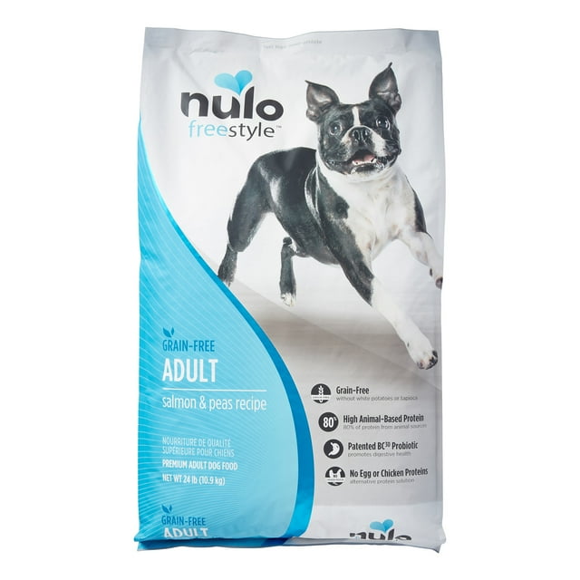 Nulo Freestyle Grain-Free Salmon and Peas Recipe Adult Dry Dog Food 24 Pounds