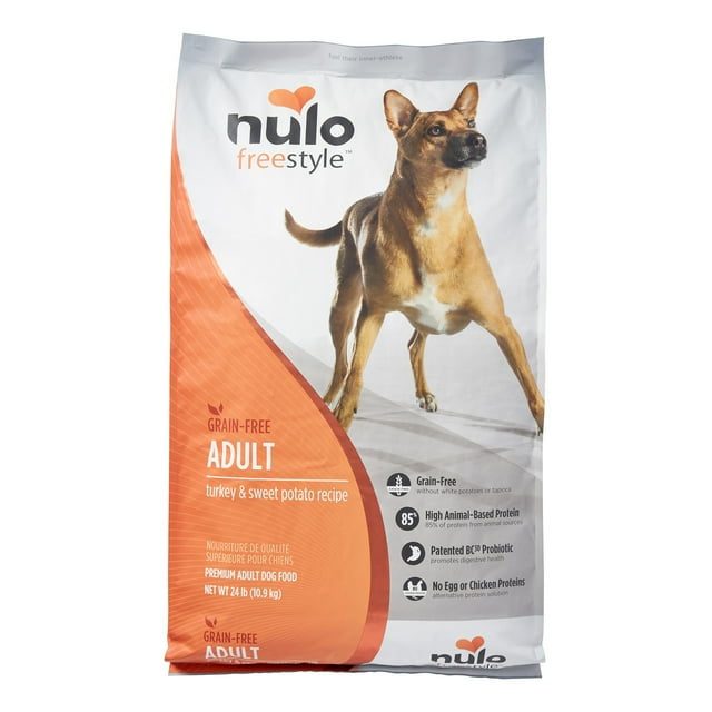 Nulo Freestyle Grain-Free Turkey and Sweet Potato Recipe Adult Dry Dog Food 24 Pounds