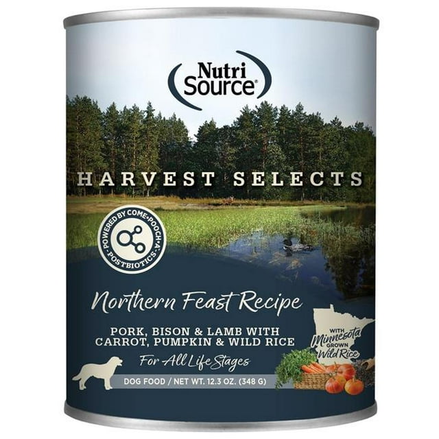 Nutrisource Harvest Selects Northern Feast Recipe Canned Dog Food - 12.3 Oz - Case of 12