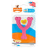 Nylabone Wishbone Puppy Teething Chicken Flavored Nylon Chew Dog Toy -  Pink - Extra Small/Petite
