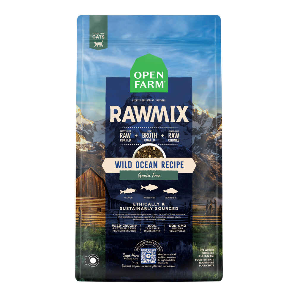 Open Farm RawMix Grain-Free Wild Ocean Recipe Dry Cat Food - 2.25 Lbs  