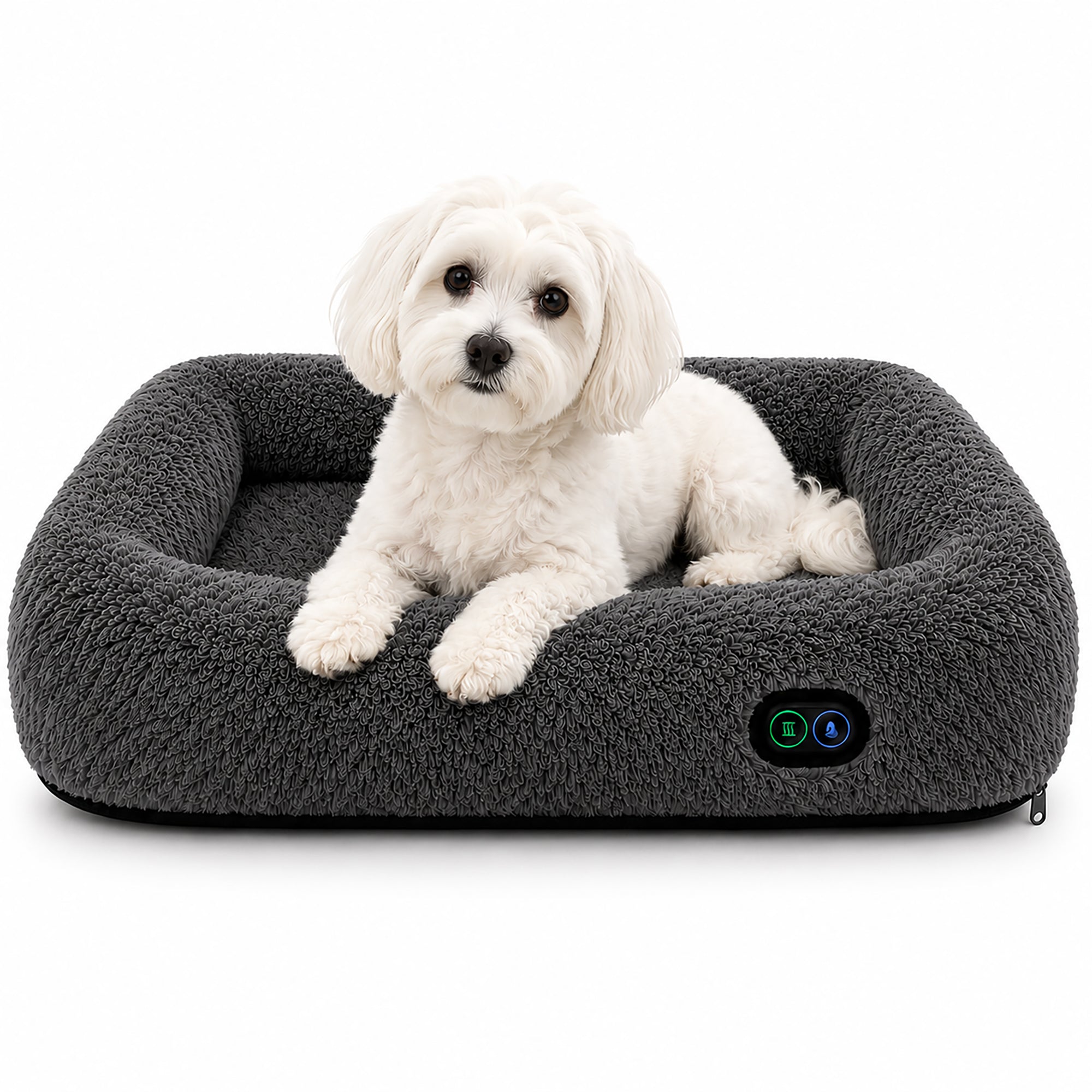 Pet Life ® “Therma-Vibe” Heating and Massaging Smart Pet Bed
