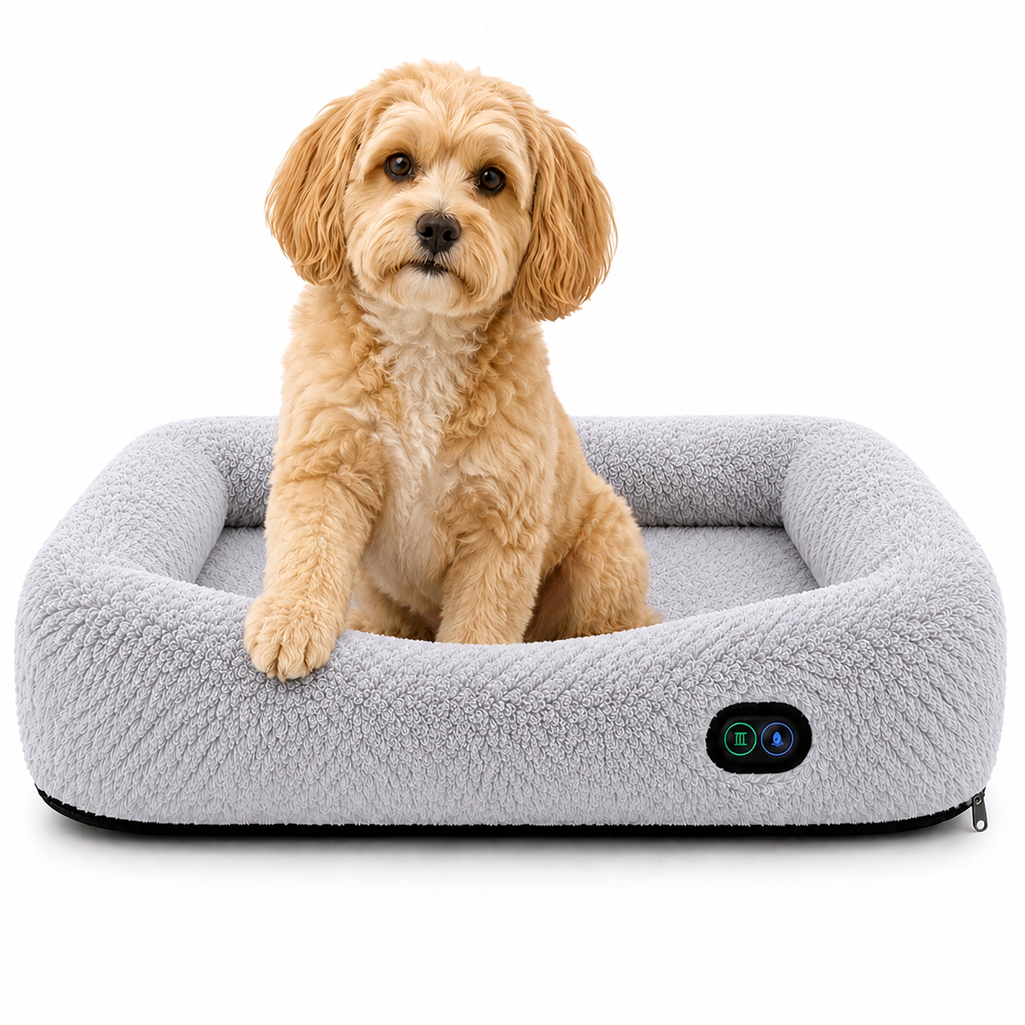 Pet Life ® “Therma-Vibe” Heating and Massaging Smart Pet Bed