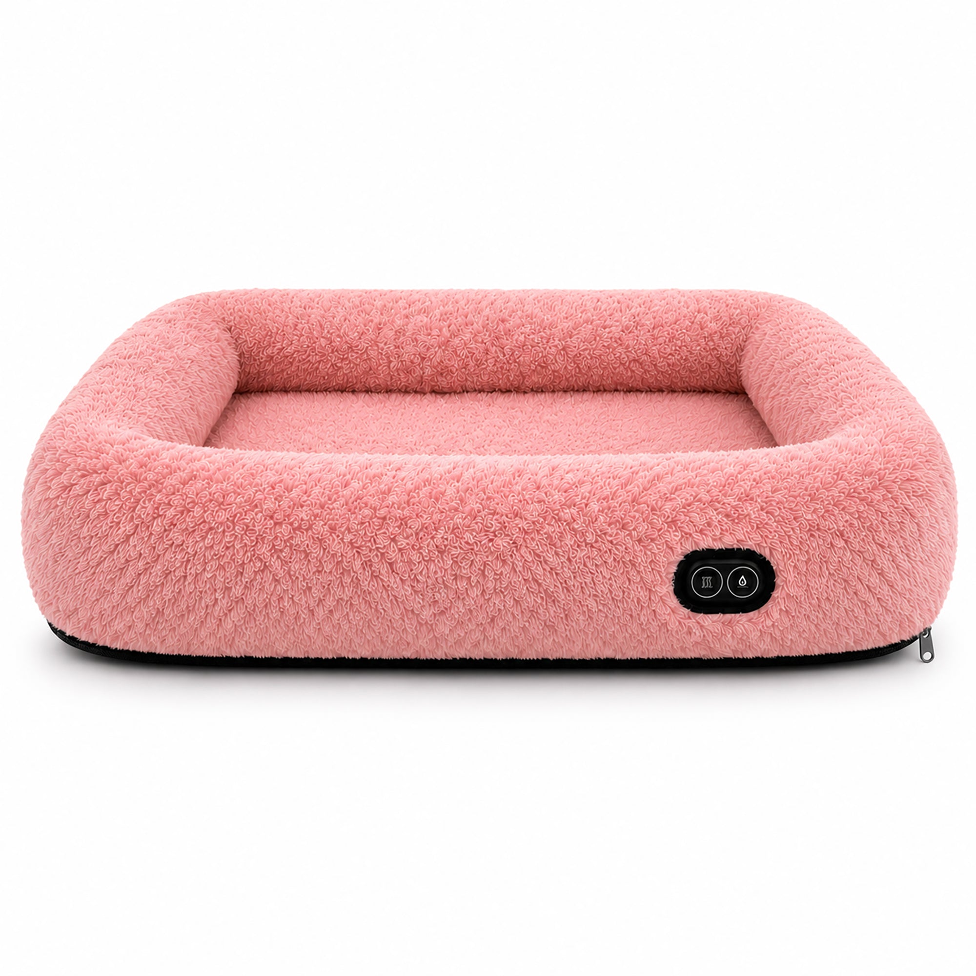 Pet Life ® “Therma-Vibe” Heating and Massaging Smart Pet Bed Small Pink