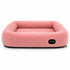 Pet Life ® “Therma-Vibe” Heating and Massaging Smart Pet Bed Small Pink