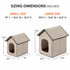 Pet Life 'Hush Puppy' Collapsible Electronic Heating and Cooling Smart Pet House