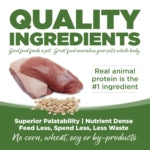 Nutrisource Pure Vita Small Bites Duck & Oatmeal Dry Dog Food - 15 lb Bag