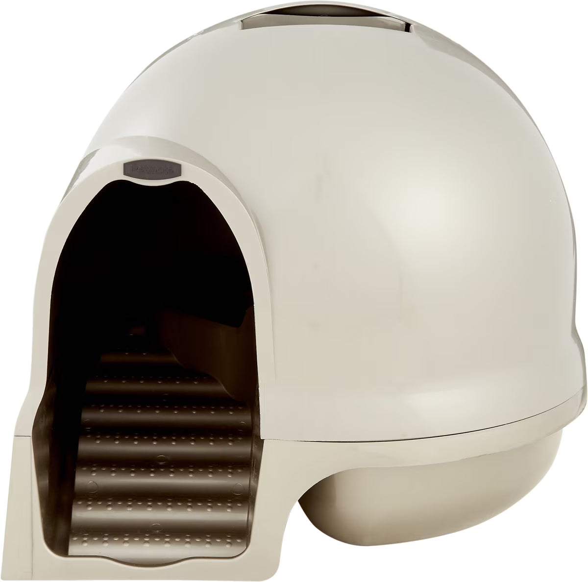 Petmate Booda Dome Clean Step Cat Litter Box - Brushed Nickel - L:22.5 X W:22.5 X H:19 Inch