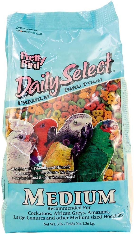 Pretty Bird International Daily Select Food for Medium Birds - 3 lbs - Medium
