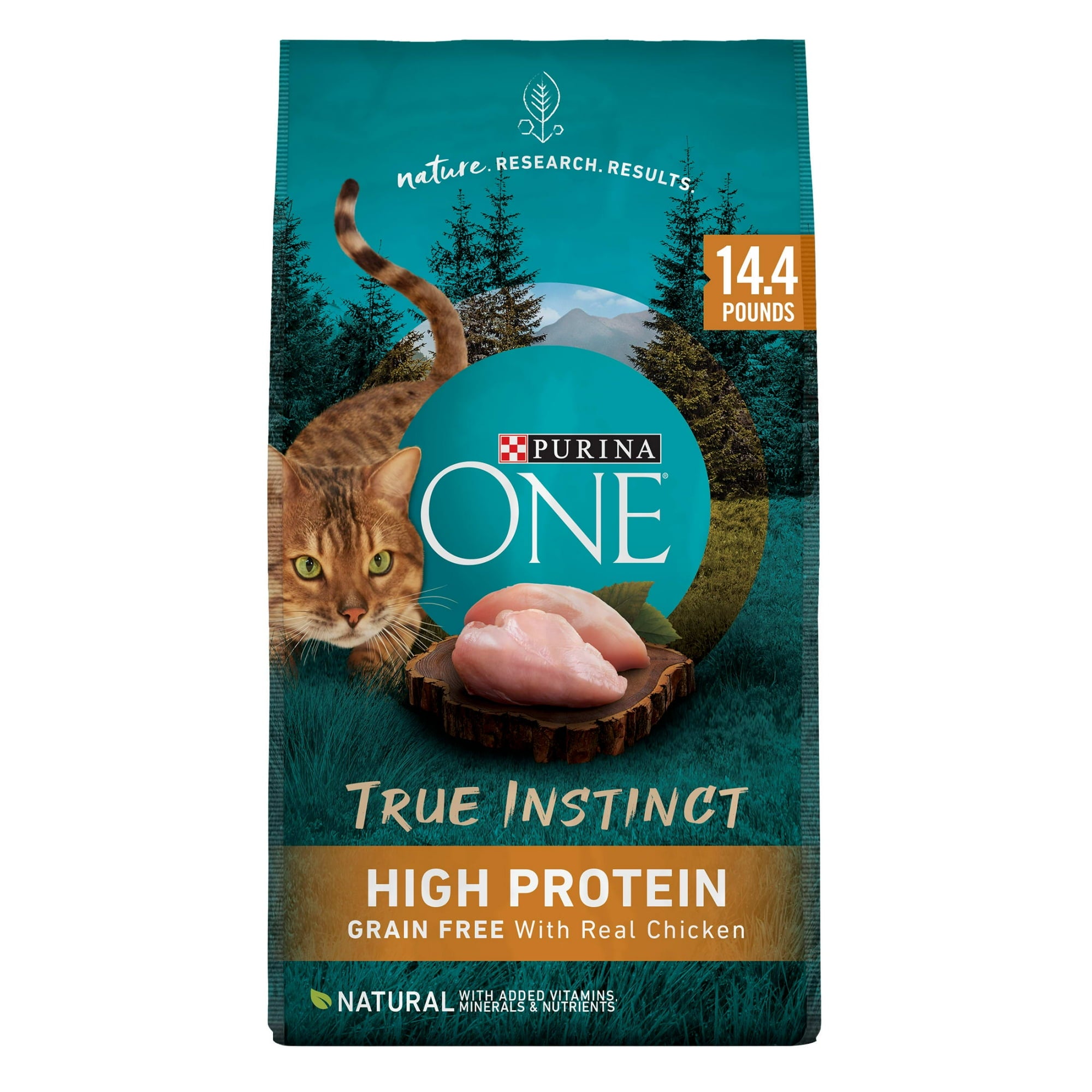 Purina One True Instinct Grain-Free Purposeful Nutrition Chicken Dry Cat Food - 14.4 Lbs