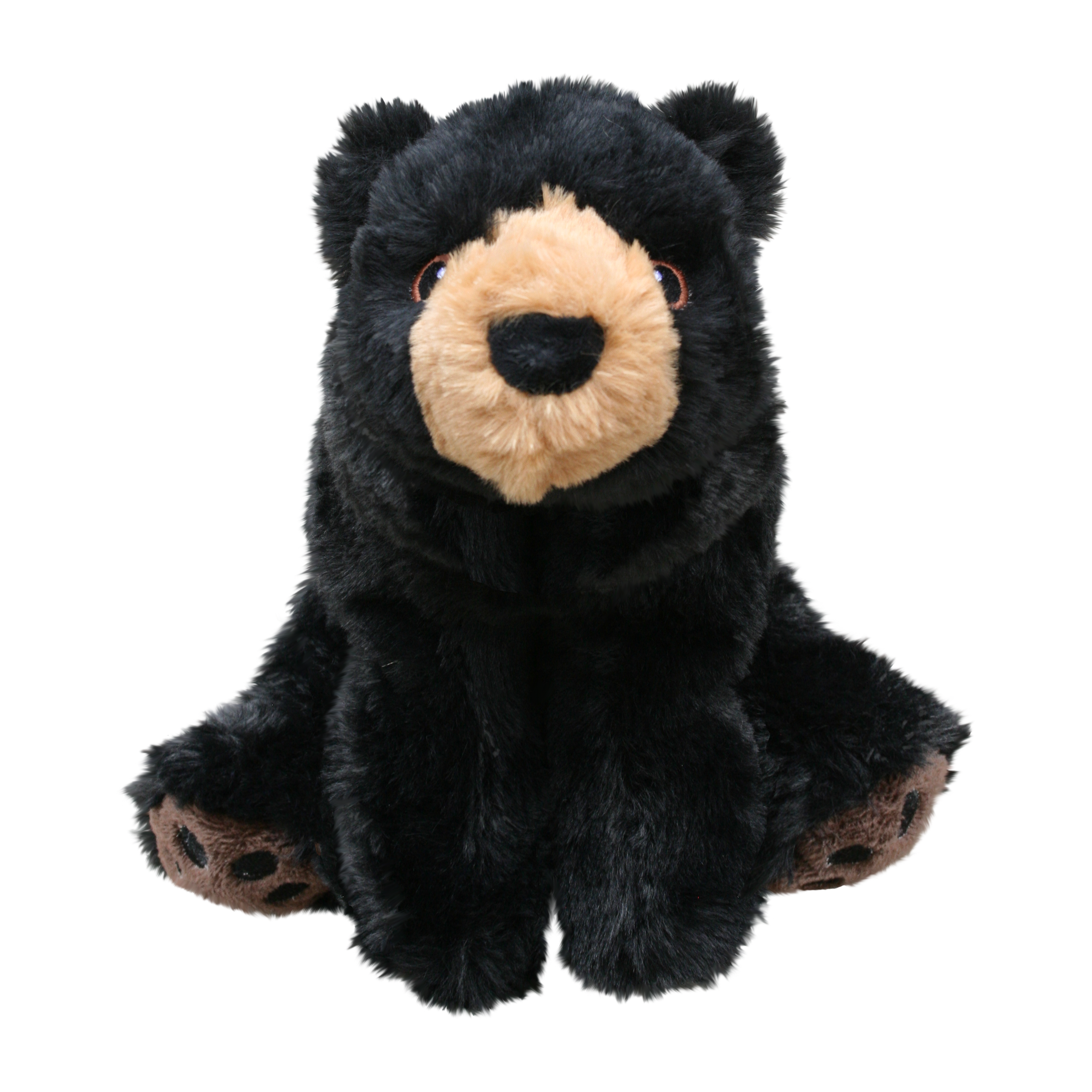 Kong Kiddos Bear Black Dog Toy with Removable Squeaker - Large  