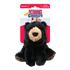 Kong Kiddos Bear Black Dog Toy with Removable Squeaker - Large  