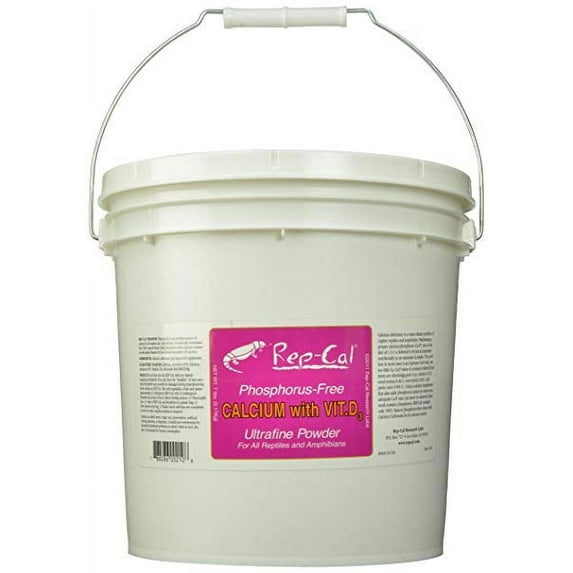 Re-Cal Phosphorous-Free Calcium with Vitamin-D3 Reptle and Amphibian Fine-Powdered Supplement - 7 Lbs